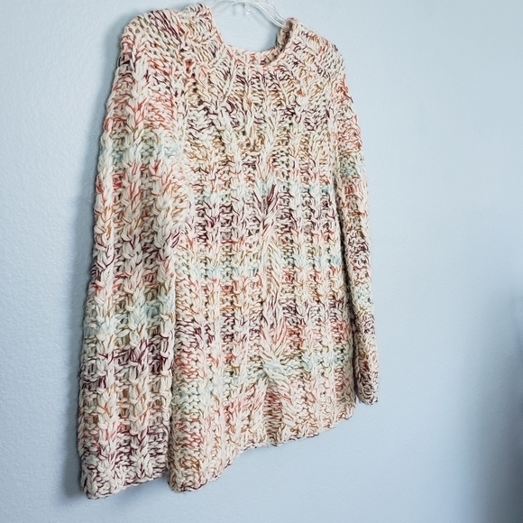 Urban Outfitters COOPERATIVE Colorful Chunky Knit Wool Blend Sweater Sz M - Picture 3 of 5